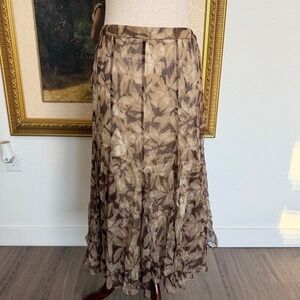 Lafayette 148 Boho Fairy 100% Silk Skirt